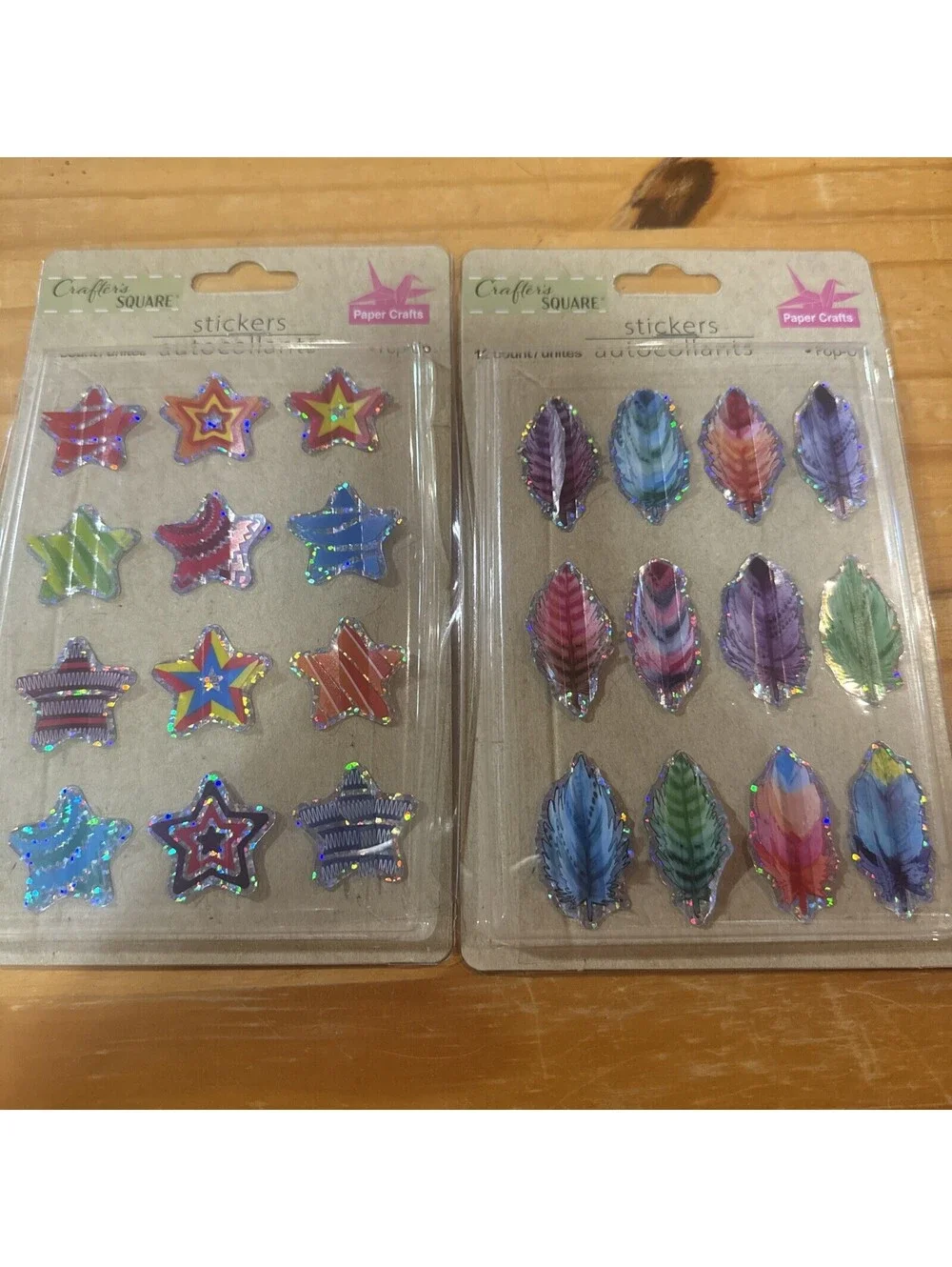 Crafters Square Stickers LOT OF 2 Pop Up Stickers